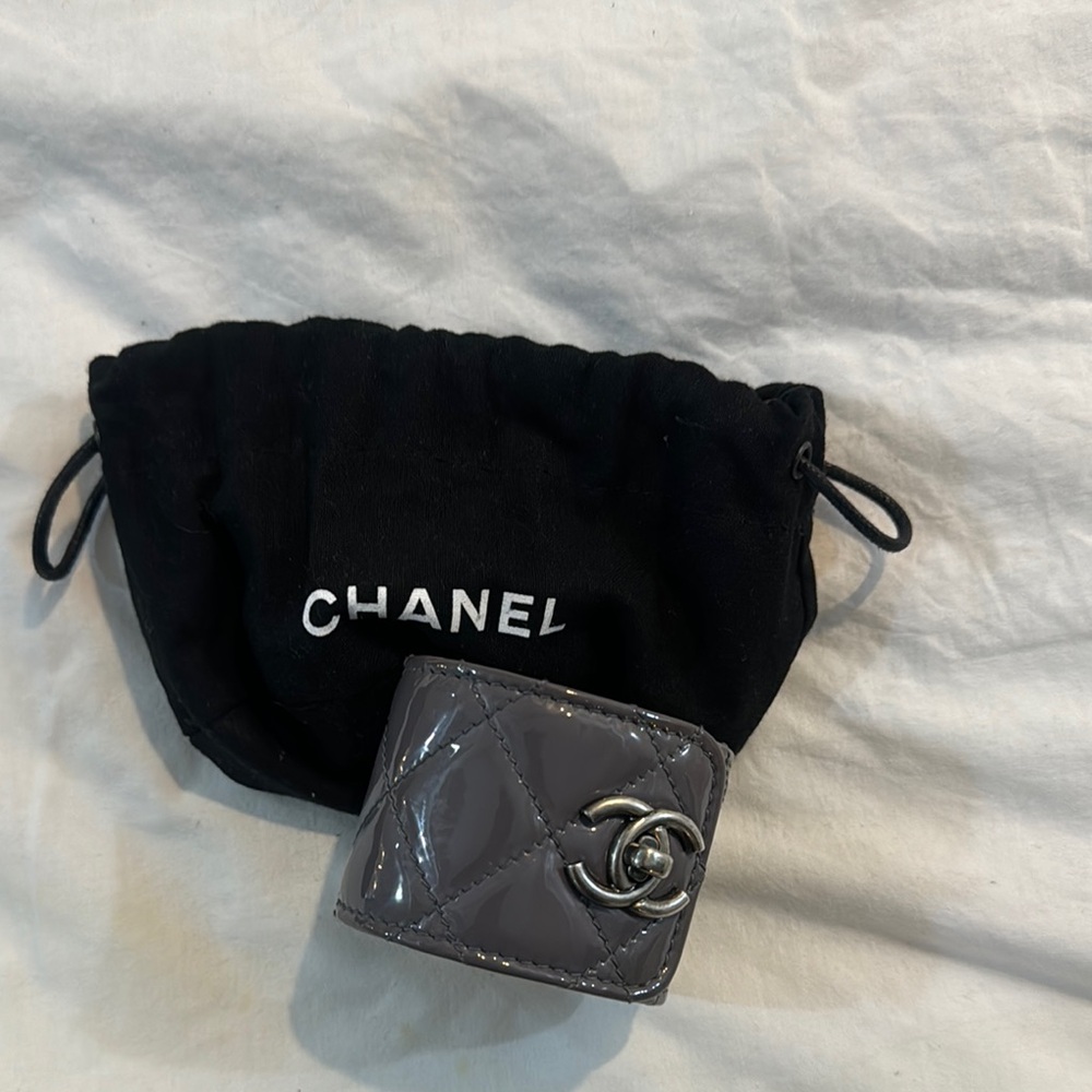 CHANEL Silver Gray Belt